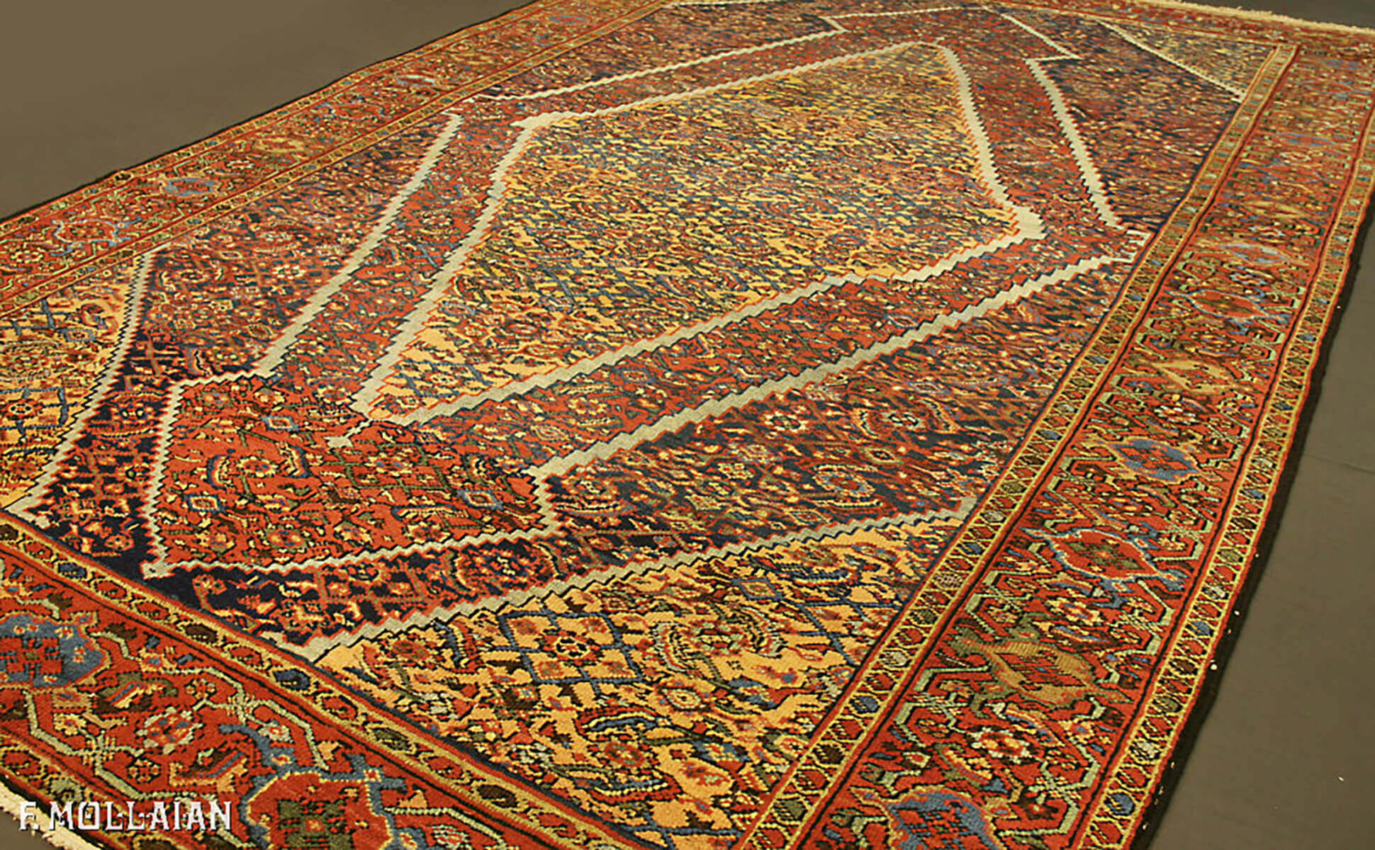 Antique Persian Mahal Carpet n°:55979612